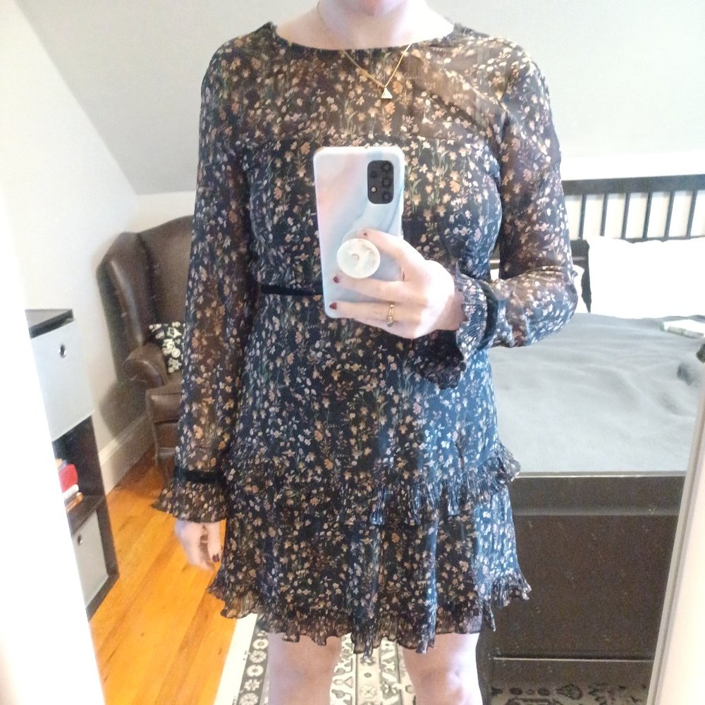 Lizzie Ruffle Mini Dress - Picture 2 of 8